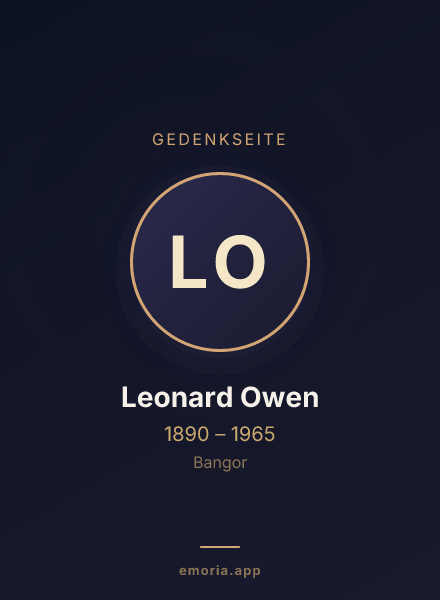 Gedenkportrait von Leonard Owen
