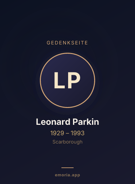 Gedenkportrait von Leonard Parkin