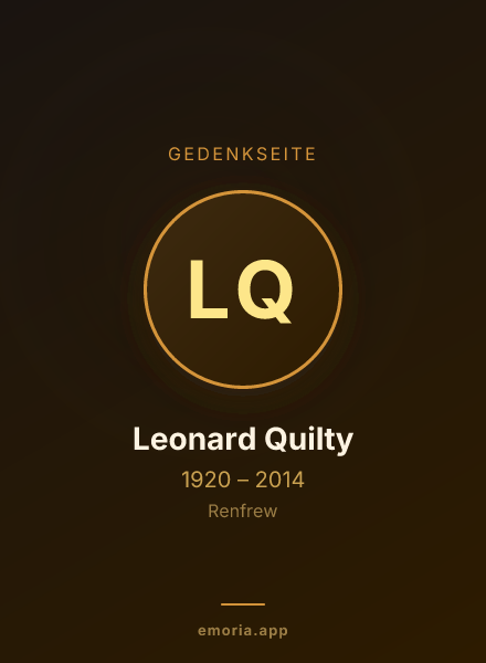 Gedenkportrait von Leonard Quilty