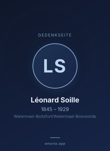 Gedenkportrait von Léonard Soille