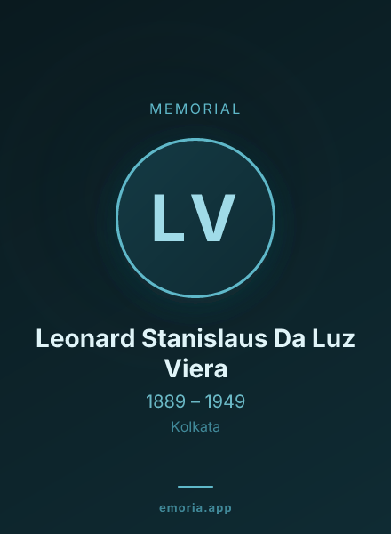 Memorial portrait of Leonard Stanislaus Da Luz Viera