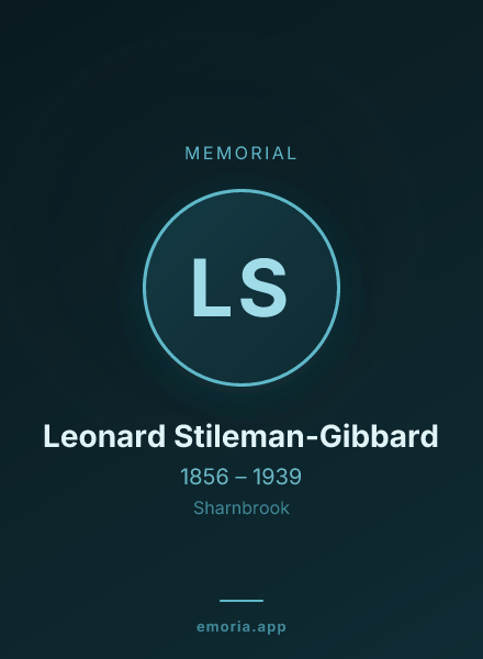 Memorial portrait of Leonard Stileman-Gibbard