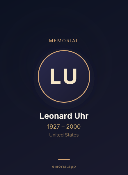 Memorial portrait of Leonard Uhr