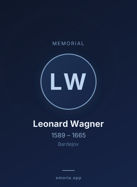 Memorial portrait of Leonard Wagner