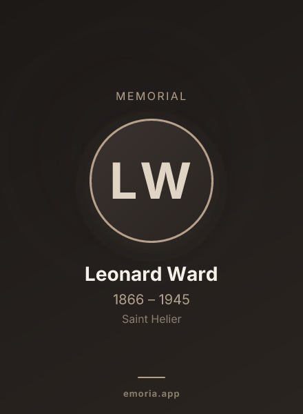 Memorial portrait of Leonard Ward