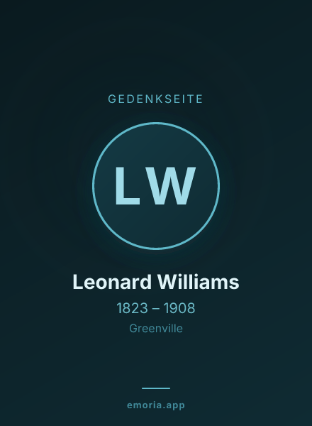 Gedenkportrait von Leonard Williams
