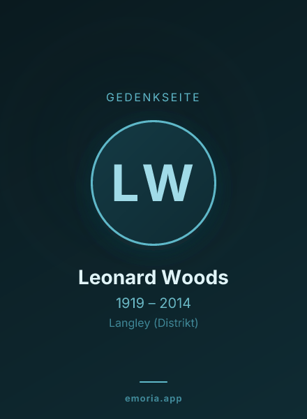 Gedenkportrait von Leonard Woods