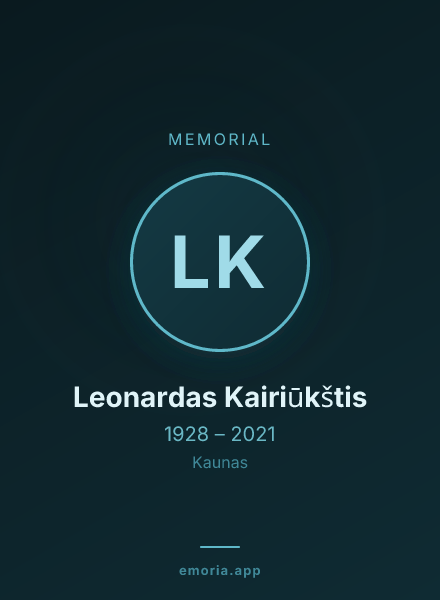 Memorial portrait of Leonardas Kairiūkštis
