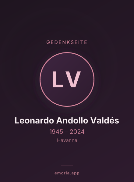 Gedenkportrait von Leonardo Andollo Valdés