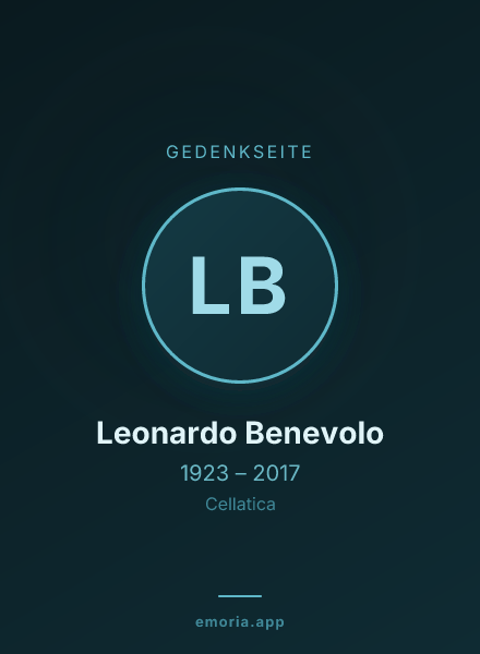 Gedenkportrait von Leonardo Benevolo