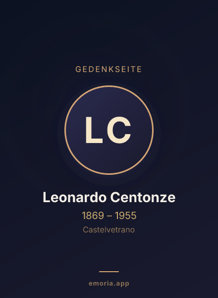 Gedenkportrait von Leonardo Centonze
