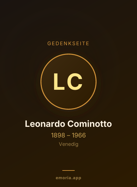 Gedenkportrait von Leonardo Cominotto