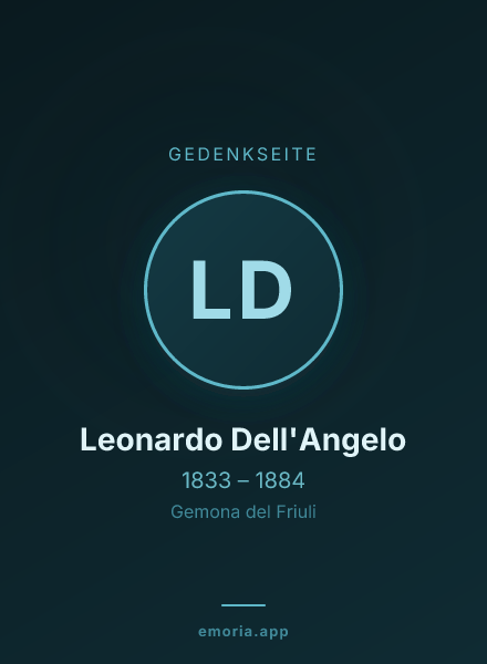Gedenkportrait von Leonardo Dell'Angelo