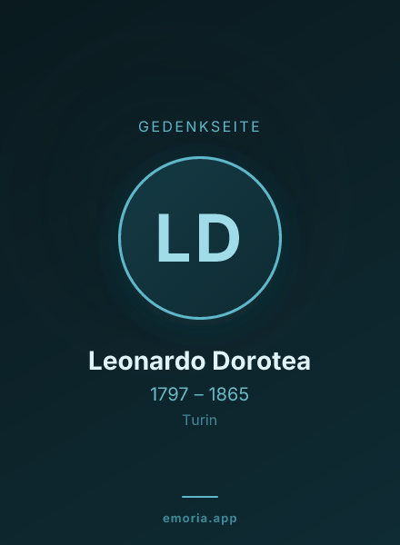 Gedenkportrait von Leonardo Dorotea