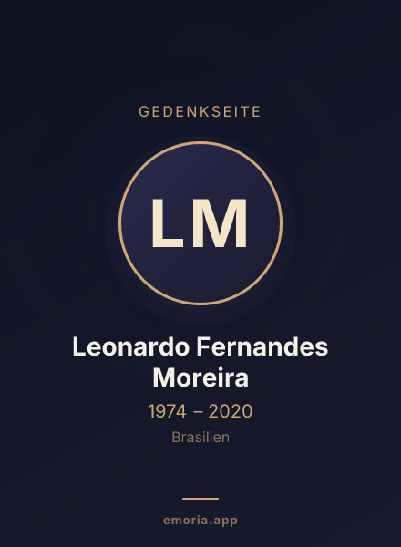 Gedenkportrait von Leonardo Fernandes Moreira