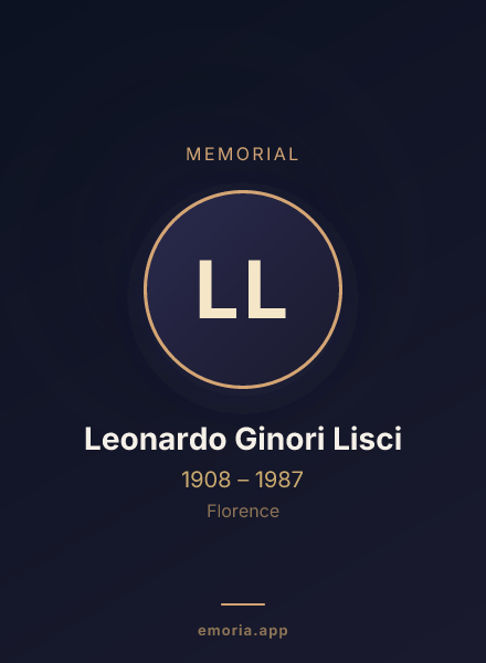 Memorial portrait of Leonardo Ginori Lisci