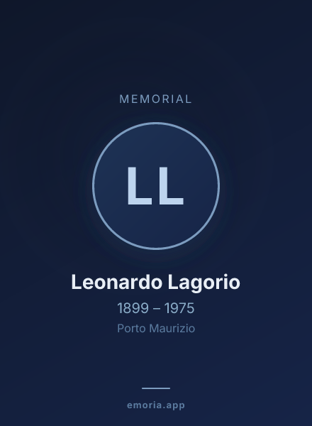 Memorial portrait of Leonardo Lagorio