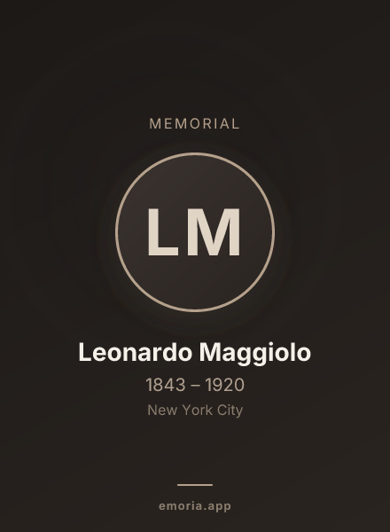 Memorial portrait of Leonardo Maggiolo