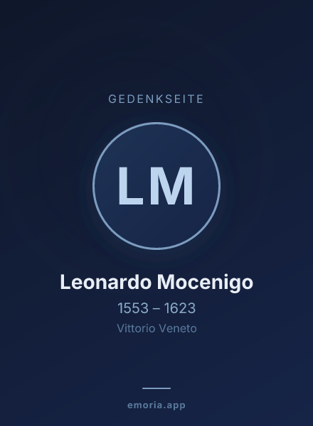 Gedenkportrait von Leonardo Mocenigo