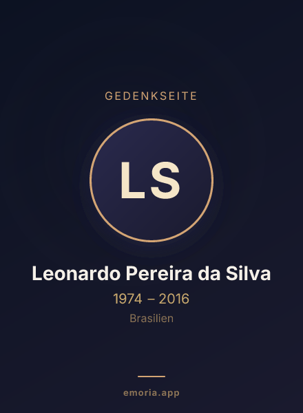 Gedenkportrait von Leonardo Pereira da Silva