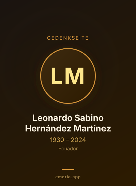 Gedenkportrait von Leonardo Sabino Hernández Martínez