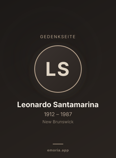 Gedenkportrait von Leonardo Santamarina