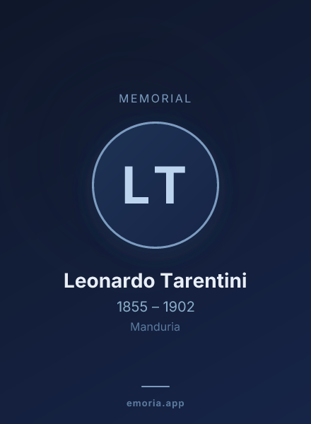 Memorial portrait of Leonardo Tarentini