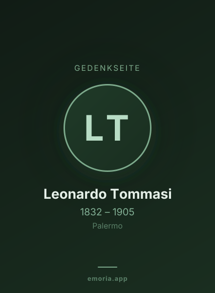 Gedenkportrait von Leonardo Tommasi