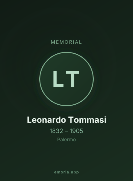 Memorial portrait of Leonardo Tommasi