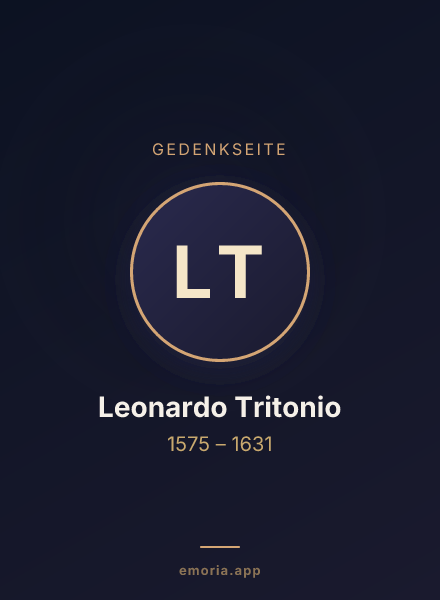 Gedenkportrait von Leonardo Tritonio