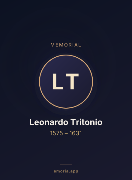 Memorial portrait of Leonardo Tritonio