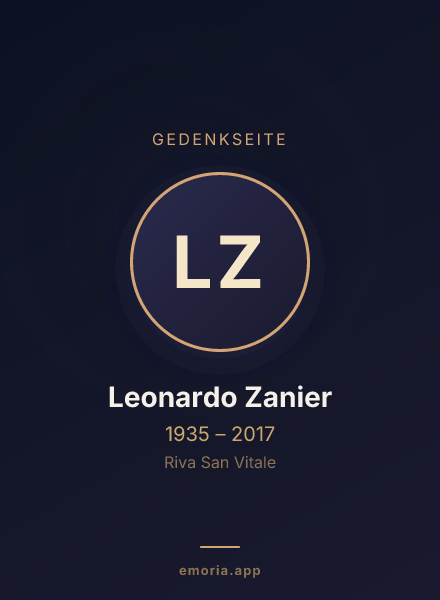Gedenkportrait von Leonardo Zanier