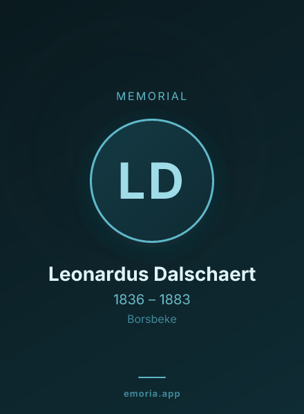 Memorial portrait of Leonardus Dalschaert
