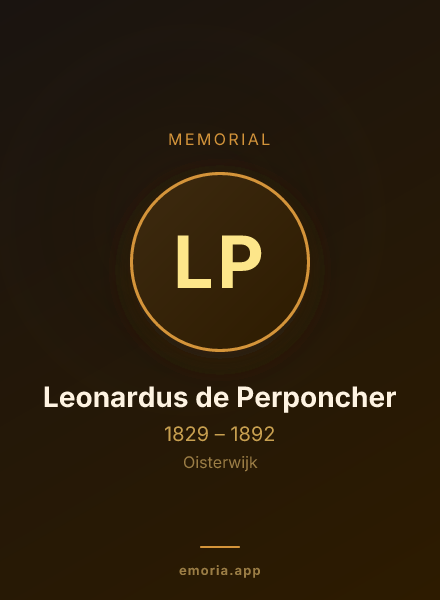 Memorial portrait of Leonardus de Perponcher
