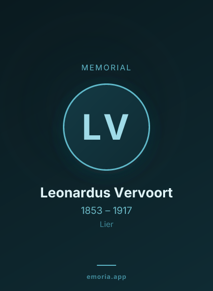 Memorial portrait of Leonardus Vervoort