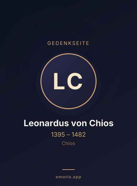 Gedenkportrait von Leonardus von Chios