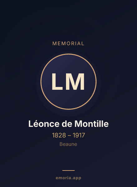 Memorial portrait of Léonce de Montille