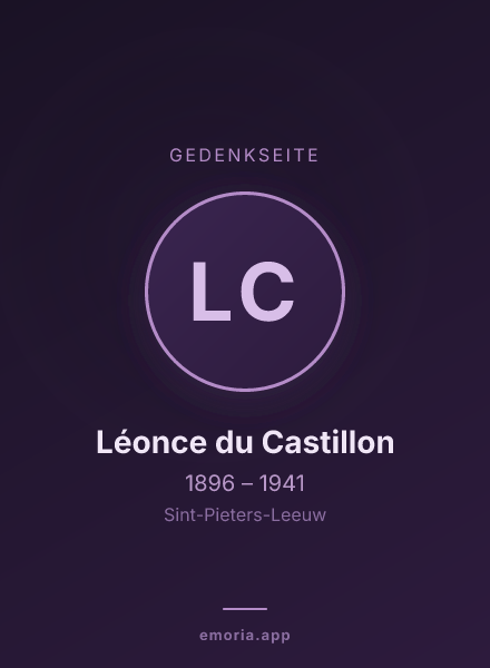Gedenkportrait von Léonce du Castillon
