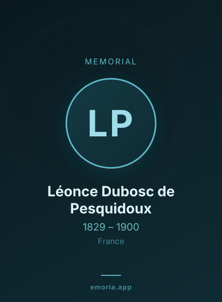 Memorial portrait of Léonce Dubosc de Pesquidoux
