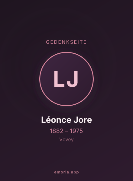 Gedenkportrait von Léonce Jore