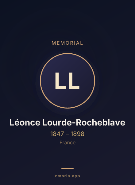 Memorial portrait of Léonce Lourde-Rocheblave