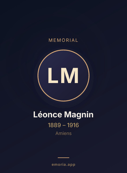 Memorial portrait of Léonce Magnin