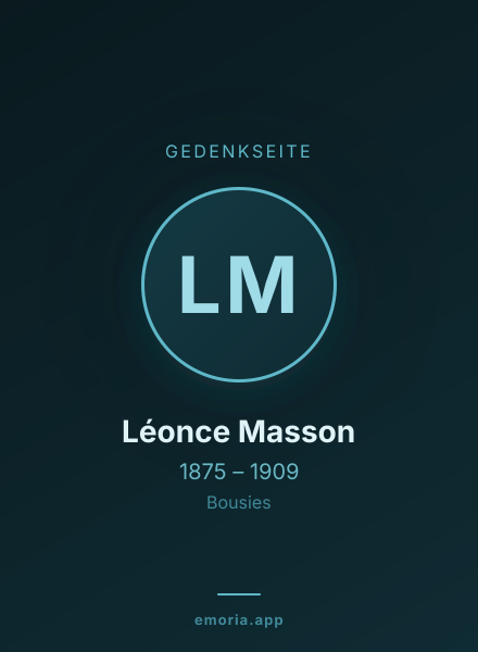 Gedenkportrait von Léonce Masson