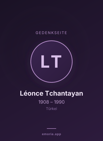 Gedenkportrait von Léonce Tchantayan