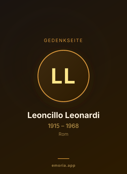 Gedenkportrait von Leoncillo Leonardi