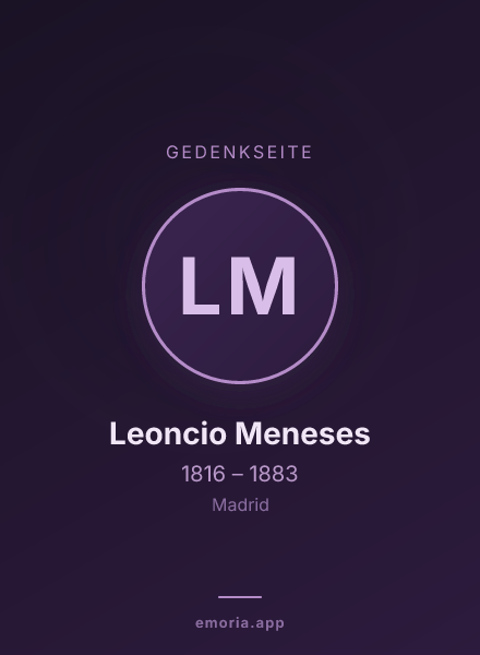 Gedenkportrait von Leoncio Meneses
