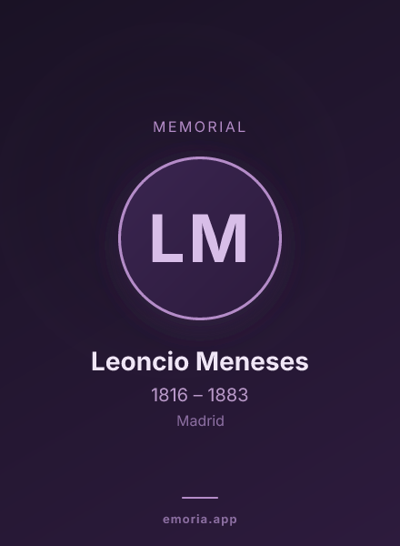 Memorial portrait of Leoncio Meneses