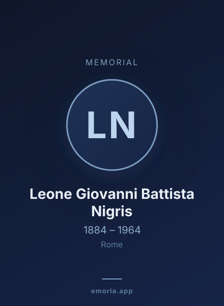 Memorial portrait of Leone Giovanni Battista Nigris