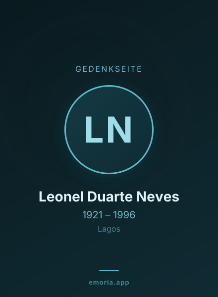 Gedenkportrait von Leonel Duarte Neves