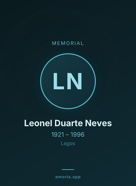 Memorial portrait of Leonel Duarte Neves